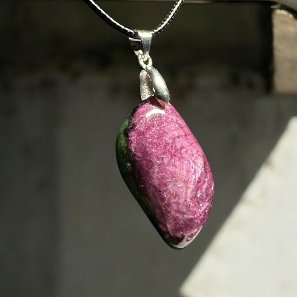 Beautiful Ruby Zoisite Necklace